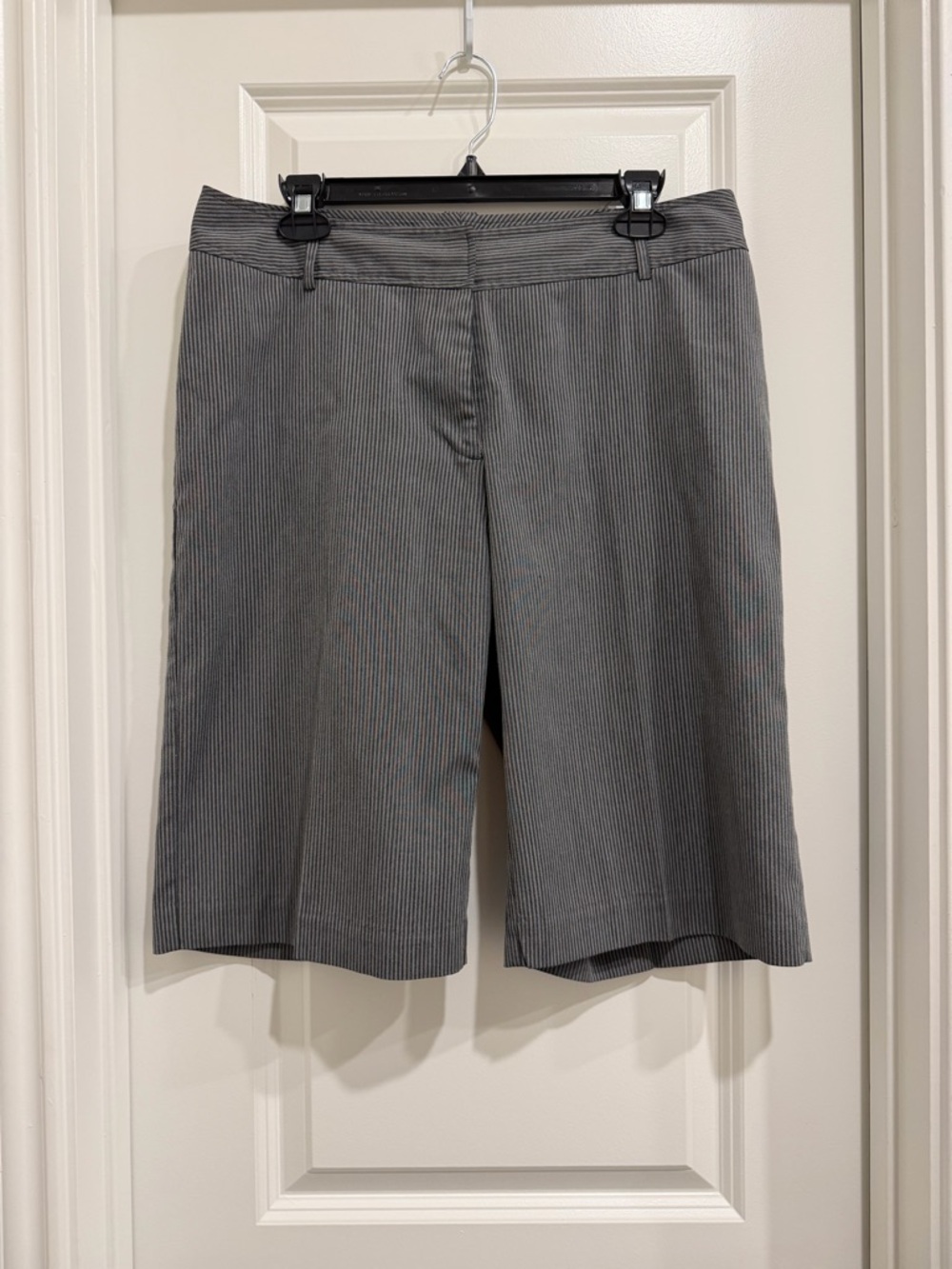 Worthington Gray Pinstripe Bermuda Shorts